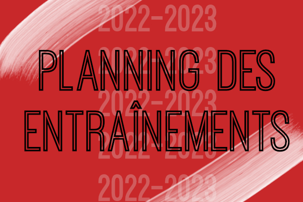 Planning Entraînements FC Mordelles 2022-2023