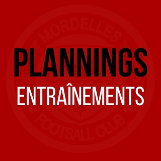 Planning des entraînements du FC Mordelles